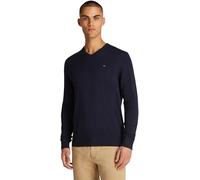Tommy Hilfiger Jersey Hombre Essential Cotton con Cuello de Pico, Azul (Desert Sky), XXL