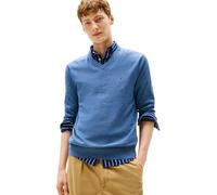 Tommy Hilfiger Jersey Hombre Essential Cotton con Cuello de Pico, Azul (Petrol Blue Heather), 3XL