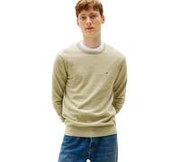 Tommy Hilfiger Jersey Hombre Essential Cotton con Cuello Redondo, Verde (Heathered Olive), L
