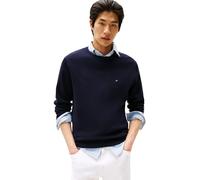 TOMMY HILFIGER Jersey con cuello redondo de algodón. Color Azul Oscuro
