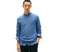 Tommy Hilfiger Jersey Hombre Essential Structure Crew Neck Regular Fit, Azul (Petrol Blue Heather), S