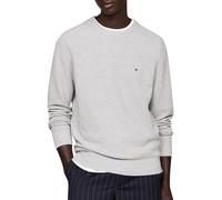 Tommy Hilfiger Jersey Hombre Essential Structure Crew Neck Regular Fit, Gris (Light Grey Heather), XS