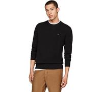 Tommy Hilfiger Jersey Hombre Essential Structure Crew Neck Regular Fit, Negro (Black), S