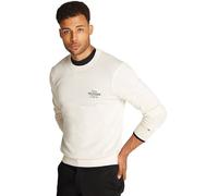 Tommy Hilfiger Jersey Hombre Graphic Cotton con cuello redondo, Marfil (Ivory Petal), M