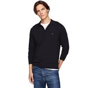 Tommy Hilfiger Jersey Hombre Pima Cashmere con Cuello de Polo, Azul (Desert Sky), XXL