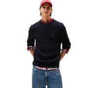 Tommy Hilfiger Jersey Hombre Rib Crew Neck Jersey de Punto, Azul (Desert Sky), XL