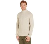Tommy Hilfiger Jersey Hombre Structure Roll Neck con Cuello Vuelto, Beige (Heathered Oatmilk), 3XL