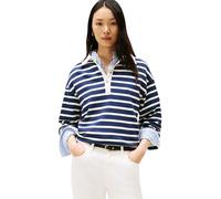 Tommy Hilfiger Jersey Mujer Gold Button Rugby Terry con Cuello francés
