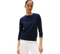 Tommy Hilfiger Jersey Mujer Jersey Fine con Cuello Redondo, Azul (Dark Night Navy GS), 3XL