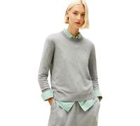 Tommy Hilfiger CO Jersey Fine GG LS C-NK SWT WW0WW44984 - Jersey para Mujer, Color Gris (Gris Jaspeado), Talla S, Gris (Med Heather Grey), S
