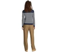 Tommy Hilfiger Jersey Mujer Jersey Fine con Cuello Redondo, Multicolor (Dark Night Navy/Ivory Petal STP), XL