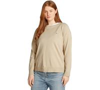 Tommy Hilfiger Jersey Mujer Jersey Stitch con cuello barco, Beige (Sandalwood), 46