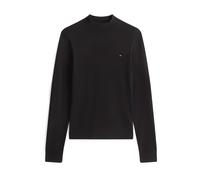 Tommy Hilfiger CO Jersey Fine GG Mock-NK LS SWT WW0WW47462 - Jersey para Mujer, Color Negro, Talla XS, Negro (Negro), XS