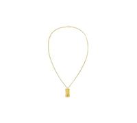 Tommy Hilfiger Jewelry Collar con Colgante para Hombre en Oro Amarillo con una Placa Grabada, 2790628