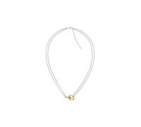 Tommy Hilfiger Jewelry Collar de Doble Cadena para Mujer en Acero Inoxidable Bicolor con un Nudo Marinero - 2780989