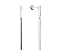 Tommy Hilfiger Jewelry Pendientes Colgantes para Mujer de Acero Inoxidable, 2780954, EARRINGS, Silver