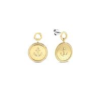 Tommy Hilfiger Jewelry Pendientes Colgantes para Mujer en Acero Inoxidable con chapado ionico Oro Amarillo - 2781032
