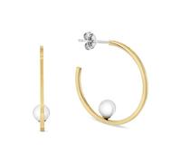 Tommy Hilfiger Jewelry Pendientes de Aro para Mujer en Oro Amarillo con Perlas de Cristal - 2780964