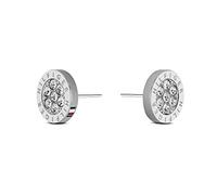Tommy Hilfiger Jewelry Pendientes de Botón para Mujer de Acero Inoxidable con Cristales - 2780565