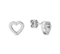 Tommy Hilfiger Jewelry Pendientes de Botón para Mujer de Acero Inoxidable con Forma de Corazón - 2780971