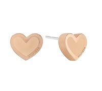 Tommy Hilfiger Jewelry Pendientes de Botón para Mujer en Oro Rosado con Forma de Corazón - 2780739