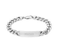 Tommy Hilfiger Jewelry Pulsera de Cadena para Hombre en Acero Inoxidable con una Placa Grabada - 2790579