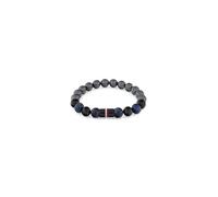 Tommy Hilfiger Jewelry Pulsera de Cuentas para Hombre con Piedras de Sodalita, Hematita y Onix Negro, 2790630
