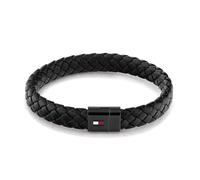 Tommy Hilfiger Jewelry Pulsera de Cuero Trenzado para Hombre Color Negro - 2790331