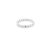 Tommy Hilfiger Jewelry Pulsera de Eslabones para Hombre de Acero Inoxidable con la Icónica Bandera - 2790619, Silver