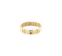 Tommy Hilfiger Jewelry Pulsera de Eslabones para Hombre en Oro Amarillo con la Icónica Bandera - 2790658, BRACELET, Gold