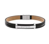 Tommy Hilfiger Jewelry Pulsera para Hombre de Cuero Color Negro - 2790161