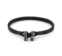 Tommy Hilfiger Jewelry Pulsera para Hombre de Nailon Color Negro - 2790336