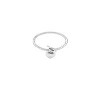 Tommy Hilfiger Joyería para mujer, pulsera con colgante de corazón de acero inoxidable con cierre de palanca, diseño de corazón atrevido, accesorio de moda, regalo para ella