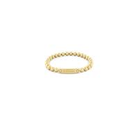Tommy Hilfiger Joyería para mujer, pulsera elástica de metal con cierre elástico, perfecta para usar en capas, joyería clásica para el uso diario, regalo para ella, Medio, Acero inoxidable, Sin piedra