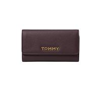 Tommy Hilfiger Kendall II Flap Continental Wallet Saffiano PVC Dark Cabernet Talla única, Cabernet Oscuro, Talla única, Kendall Ii Flap Continental Wallet Saffiano PVC