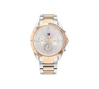 Tommy Hilfiger Reloj Analógico de Cuarzo multifunción para Mujer con Correa en Acero Inoxidable de Dos Tonos - 1782387
