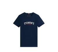 Tommy Hilfiger Monogram Graphic T-Shirt Kb0kb10263 Camisetas, Blue (Dark Night Navy), 3 años para Niños