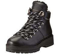 Tommy Hilfiger Leather Outdoor Flat Boot FW0FW06725, Bota Baja Mujer, Negro (Black), 41 EU