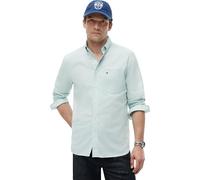 Tommy Hilfiger Light Oxford Solid SF Shirt Mw0mw42287 Camisa L/S, Green (Crushed Mint), M para Hombre