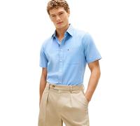 Tommy Hilfiger Light Oxford Solid SS BD Mw0mw42285 Camisa S/S, Blue (Shirt Blue), XXL para Hombre