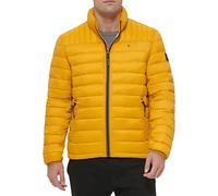 Tommy Hilfiger Lightweight Down Alternative Packable Puffer Jacket Abrigo plumón, Amarillo Dorado, M para Hombre