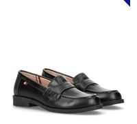 Tommy Hilfiger Logo Smooth Loafers, for Boys, Samir, Black, 40