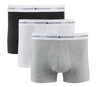 Tommy Hilfiger Pack de 3 Calzoncillos Bóxer para Hombre Algodón Elástico, Multicolor (Grey Heather/Black/White), L