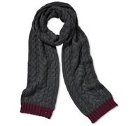 tommy hilfiger Madelin Scarf Bufanda, Gris (Dark Grey Heather 020), Talla única para Mujer