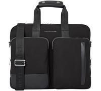 Tommy Hilfiger Maletín para portátil Hombre Business Nylon con bolsillo exterior, Negro (Black), Talla Única