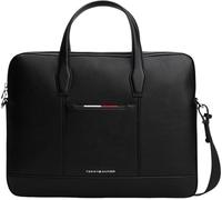 Tommy Hilfiger Maletín para portátil Hombre Central Slim Acabado estructurado, Negro (Black), Talla Única