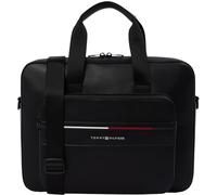 Tommy Hilfiger Maletín para portátil Hombre Foundation con bolsillo exterior, Negro (Black), Talla Única