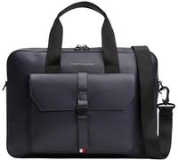 Tommy Hilfiger Maletín para portátil Hombre Foundation con correa para hombro, Azul (Space Blue), Talla Única