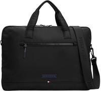 Tommy Hilfiger Maletín para portátil Hombre Monotype Computer Bag con cremallera, Negro (Black), Talla Única