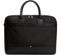 Tommy Hilfiger Maletín para portátil Hombre Nylon Travel con correas de transporte, Negro (Black), Talla Única